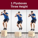 A man training by rouser plyoboxes