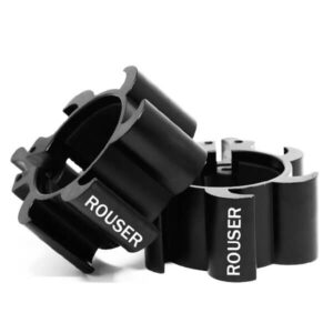 Rouser Black Aluminum Barbell Collars