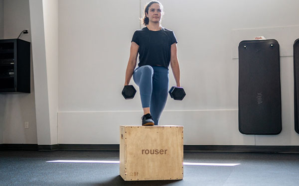 Rouser plyoboxes weighted step