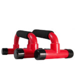 Red Rouser Fitness Training Non-slip Push Up Bar Stands Factory