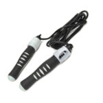 Rouser Black Skipping Rope With Number Counter