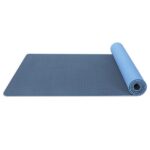 Rouser Blue Eco-friendly Foldable Fitness TPE Yoga Mat