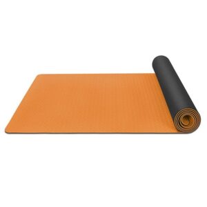 Rouser Orange Eco-friendly Foldable Fitness TPE Yoga Mat