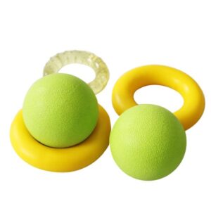 Rouser Yellow Rubber Single Massage Ball And Custom Color Logo