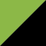 Green+Black Zinc Barbell Bar