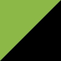 Green+Black Zinc Barbell Bar