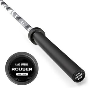 Rouser Black And White Cerakote Camo Barbells