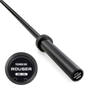 Rouser Black Zinc 15KG Women Training Barbell Bar