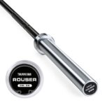 Rouser Black Zinc And Hard Chrome 15KG Men Training Barbell Bar