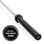 Rouser Cerakote White Men Weightlifting Barbell Bar