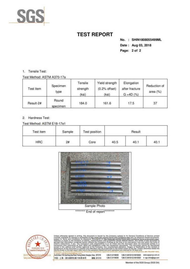 Barbell Material SGS